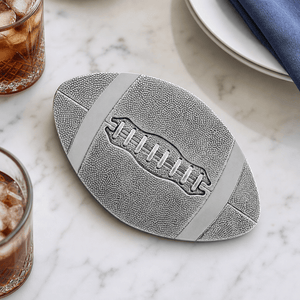 Arthur Court Football Football Metal Trivet