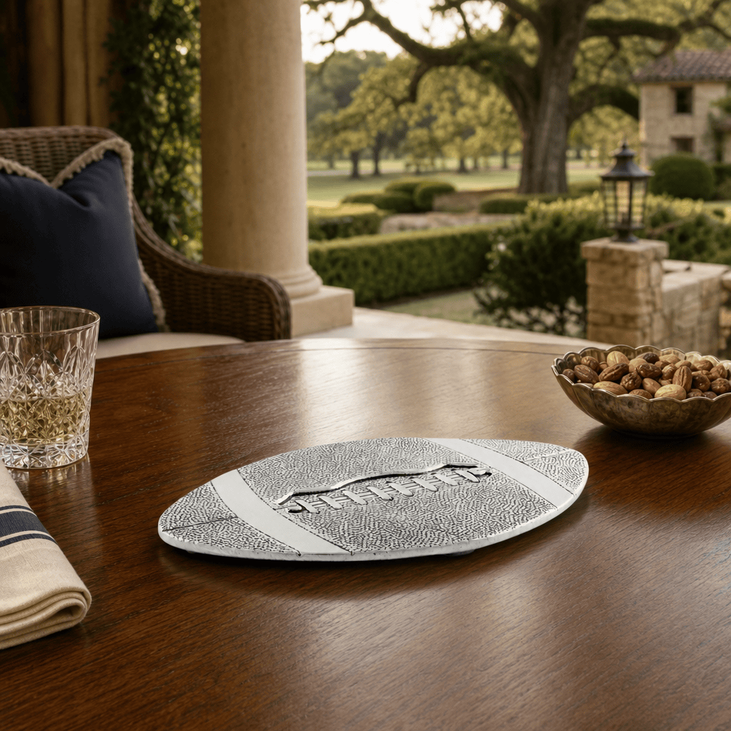 Arthur Court Football Football Metal Trivet