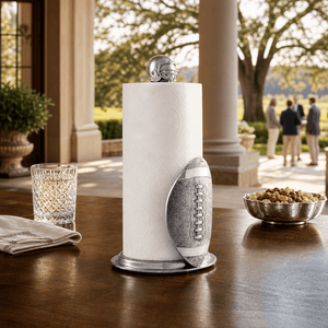 Arthur Court Football Football Paper Towel Holder