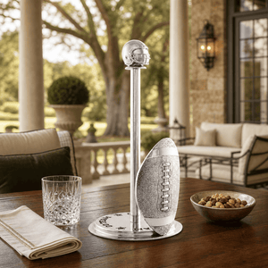 Arthur Court Football Football Paper Towel Holder