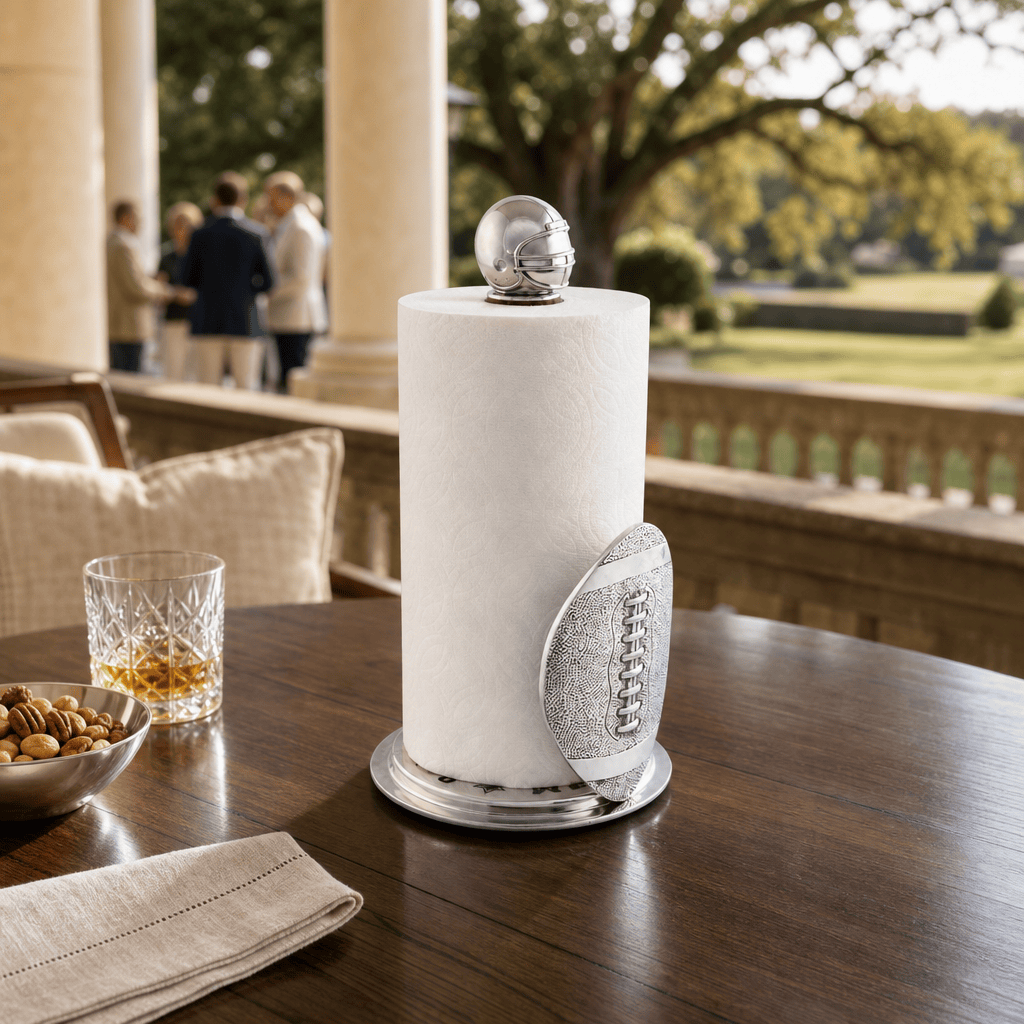 Arthur Court Football Football Paper Towel Holder