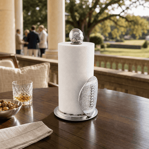 Arthur Court Football Football Paper Towel Holder