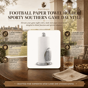 Arthur Court Football Football Paper Towel Holder