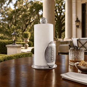 Arthur Court Football Football Paper Towel Holder