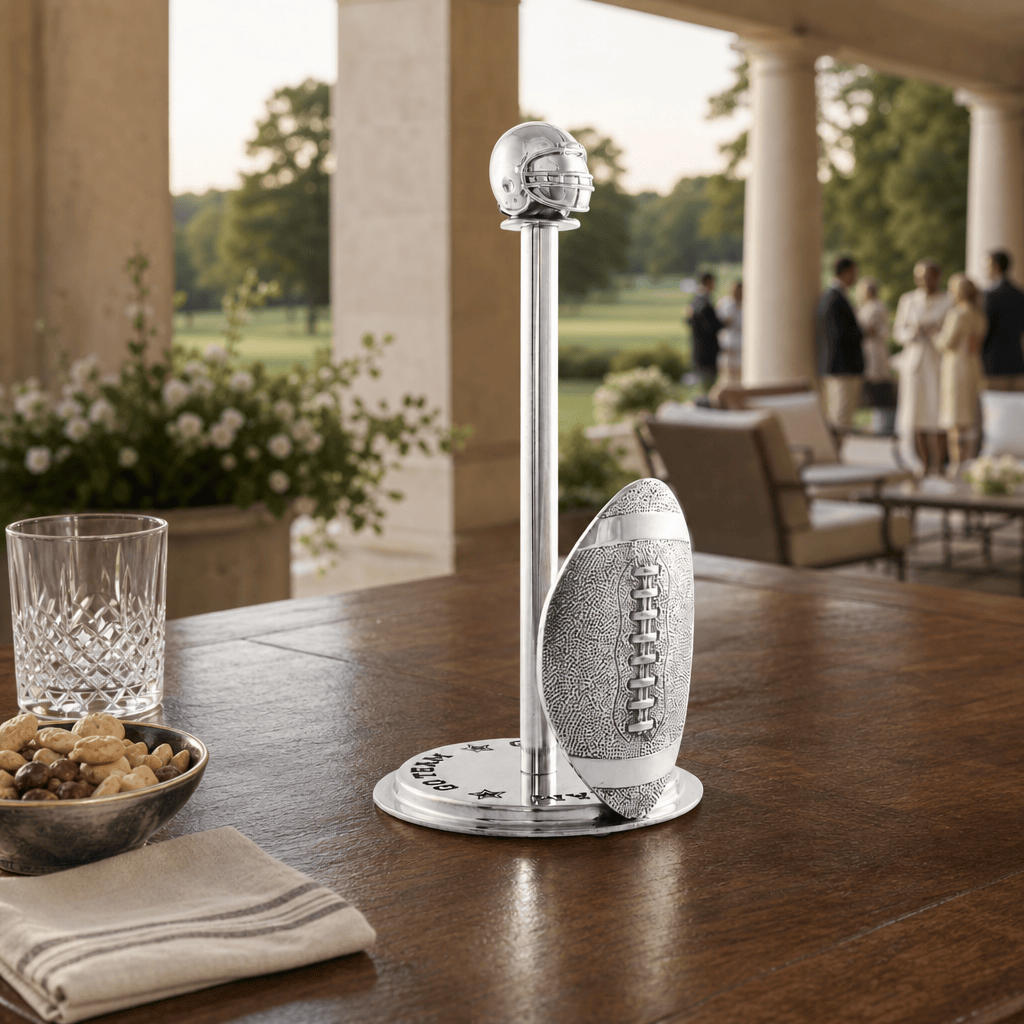 Arthur Court Football Football Paper Towel Holder