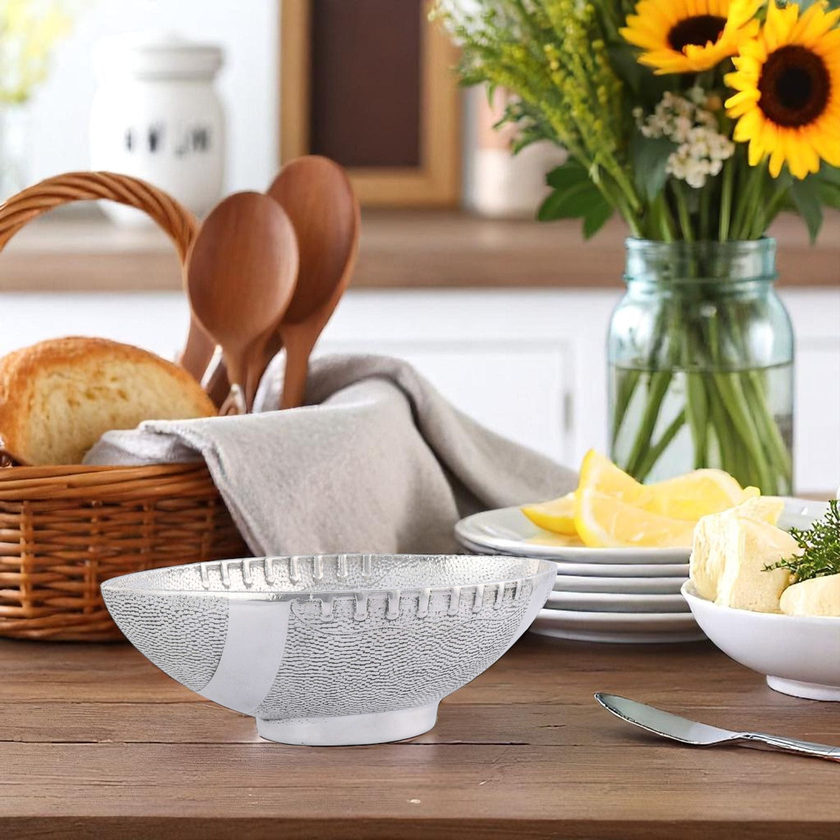 Arthur Court Football Football Salad / Server Bowl