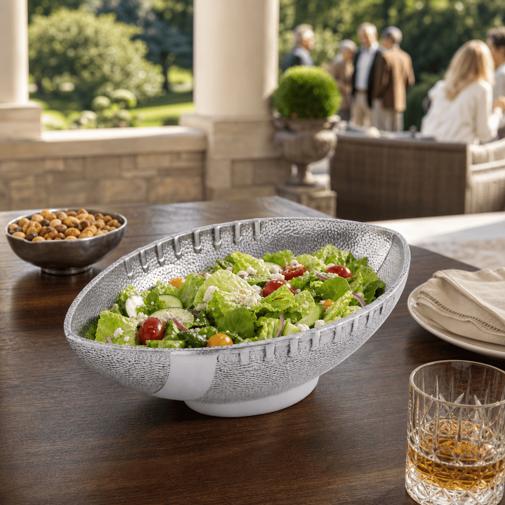 Arthur Court Football Football Salad / Server Bowl
