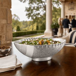 Arthur Court Football Football Salad / Server Bowl