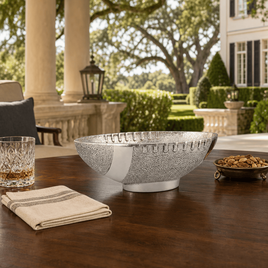 Arthur Court Football Football Salad / Server Bowl