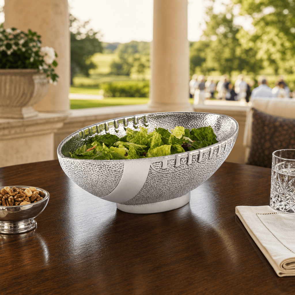 Arthur Court Football Football Salad / Server Bowl