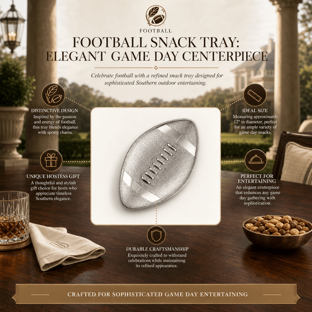 Arthur Court Football Football Snack Tray