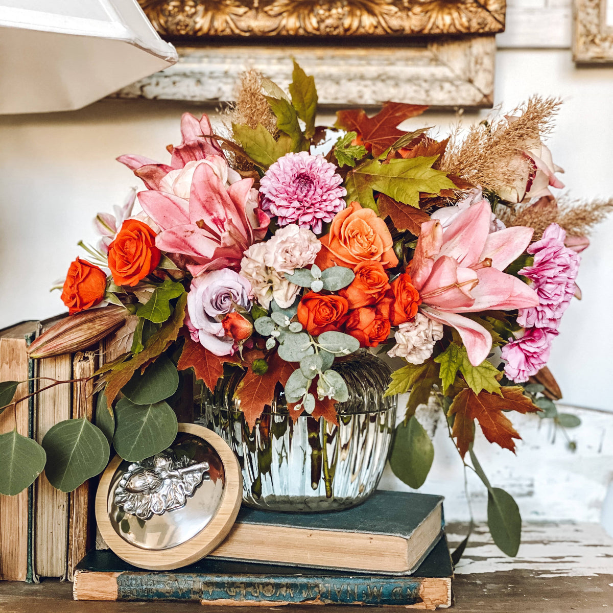 Arthur Court Forest Acorn Oak Knob Glass Canisters