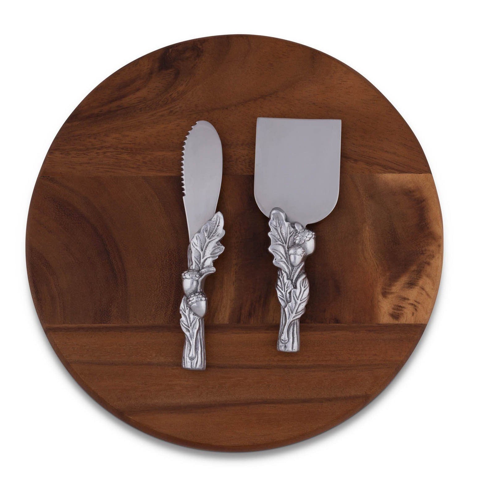 Arthur Court Forest Acorn Oak Leaf Cheese Tool Set