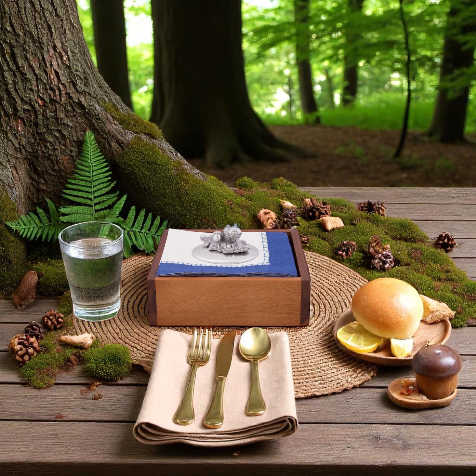 Arthur Court Forest Acorn Oak Leaf Napkin Weight