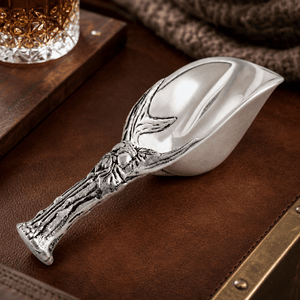 Arthur Court Forest Antler and Oak Leaf Ice Scoop