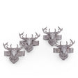Elk Head Napkin Rings  - Set of 4