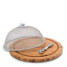 Arthur Court Forest Oak Leaf 3 Piece Picnic Cheese Board / Spreader