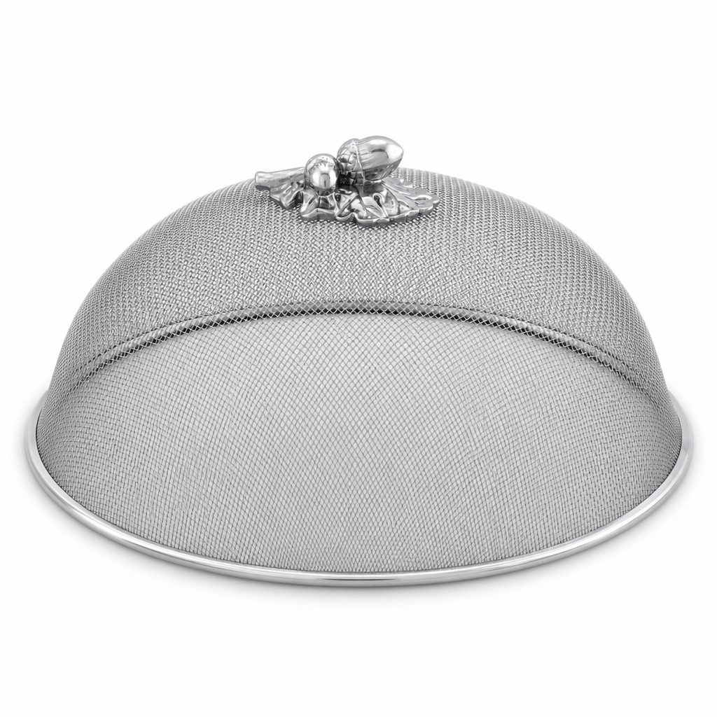 Arthur Court Forest Oak Leaf / Acorn Stainless Mesh Picnic Cover