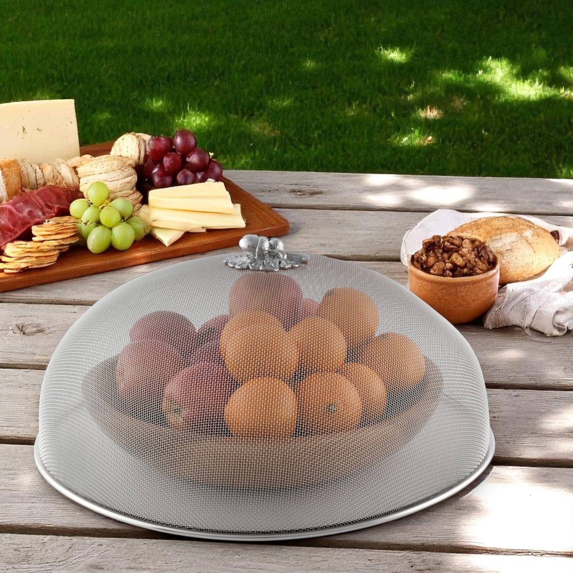 Arthur Court Forest Oak Leaf / Acorn Stainless Mesh Picnic Cover