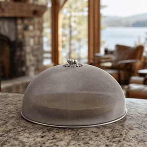 Arthur Court Forest Oak Leaf / Acorn Stainless Mesh Picnic Cover