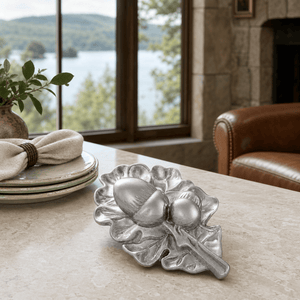 Arthur Court Forest Oak Leaf / Acorn Stainless Mesh Picnic Cover