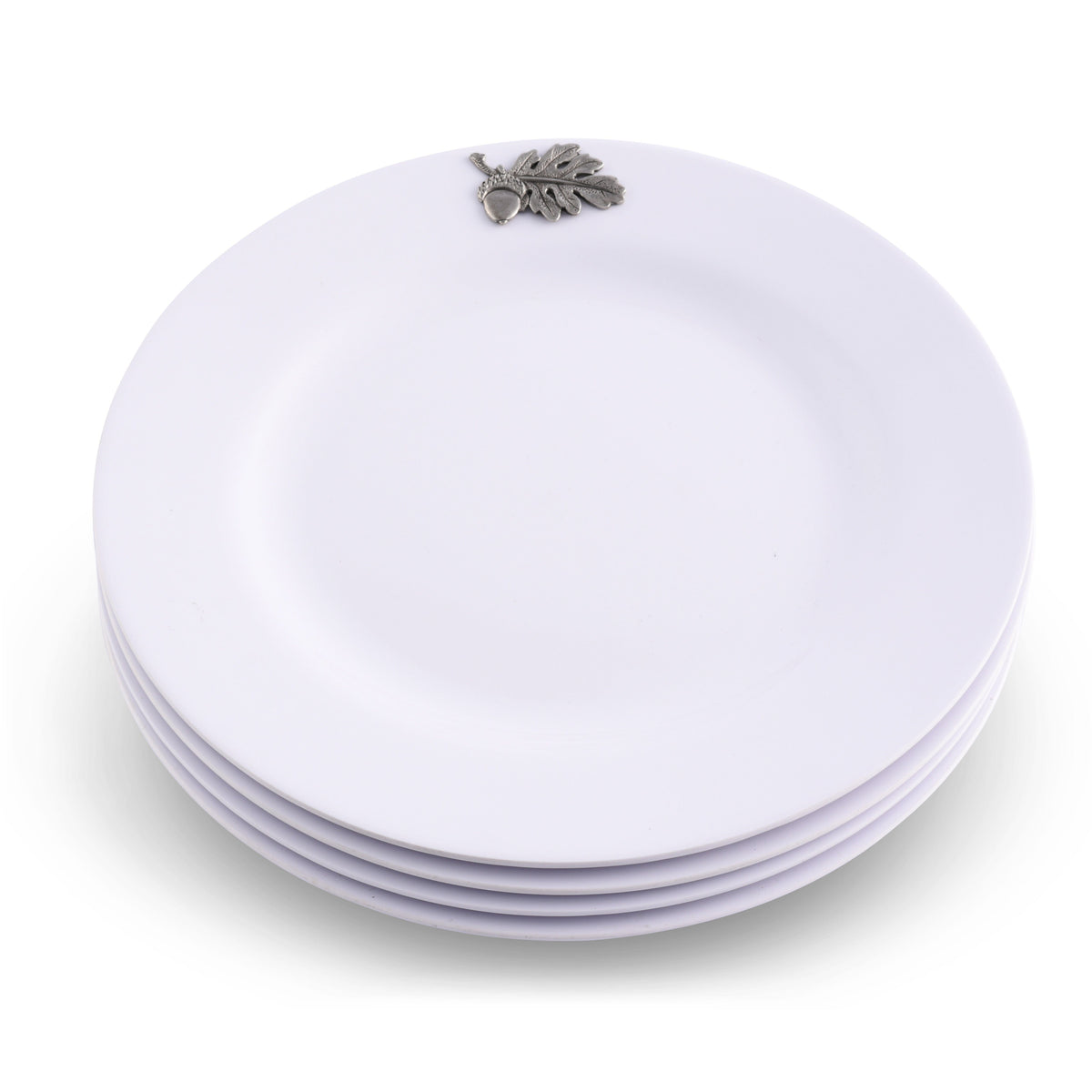 Arthur Court Forest Oak Leaf Melamine Lunch Plates - Set of 4