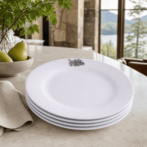 Arthur Court Forest Oak Leaf Melamine Lunch Plates - Set of 4