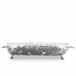 Arthur Court Forest Pine Cone Forest Casserole 3 Quart Holder