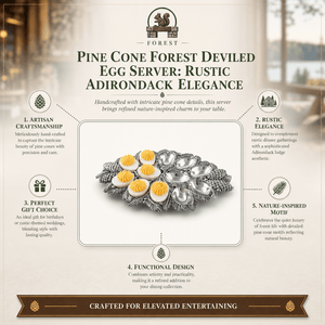 Arthur Court Forest Pine Cone Forest Deviled Egg Server