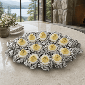 Arthur Court Forest Pine Cone Forest Deviled Egg Server