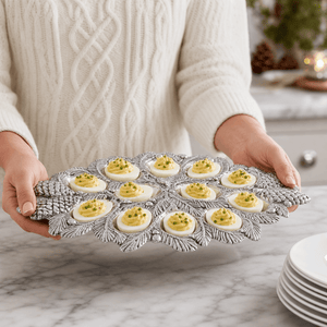 Arthur Court Forest Pine Cone Forest Deviled Egg Server