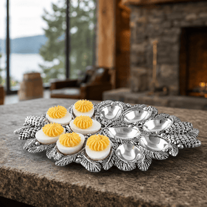 Arthur Court Forest Pine Cone Forest Deviled Egg Server