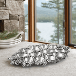 Arthur Court Forest Pine Cone Forest Deviled Egg Server
