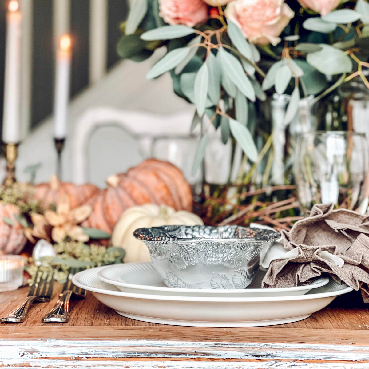 Arthur Court Forest Pine Cone Forest Dip Bowl Set of 4