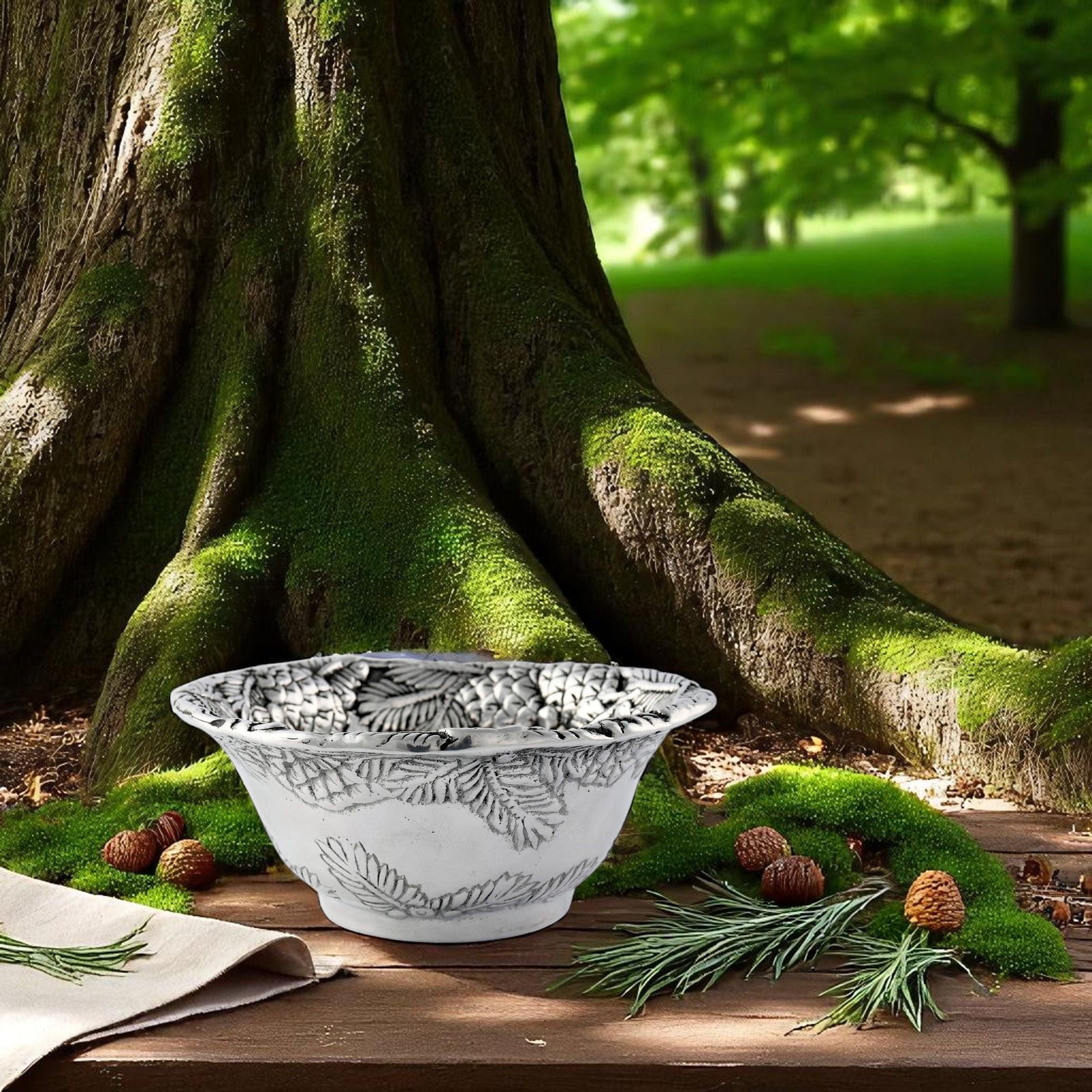 Arthur Court Forest Pine Cone Forest Dip Bowl Set of 4