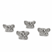 Arthur Court Forest Pine Cone Forest Pattern Napkin Rings Set of 4