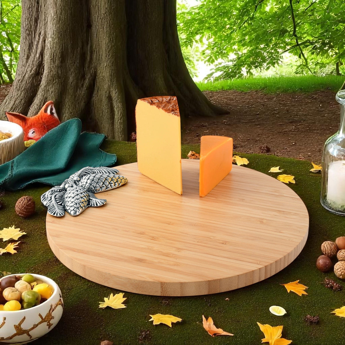 Arthur Court Forest Pine Cone Forest Wood Cheese Board