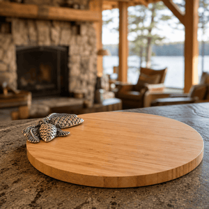 Arthur Court Forest Pine Cone Forest Wood Cheese Board