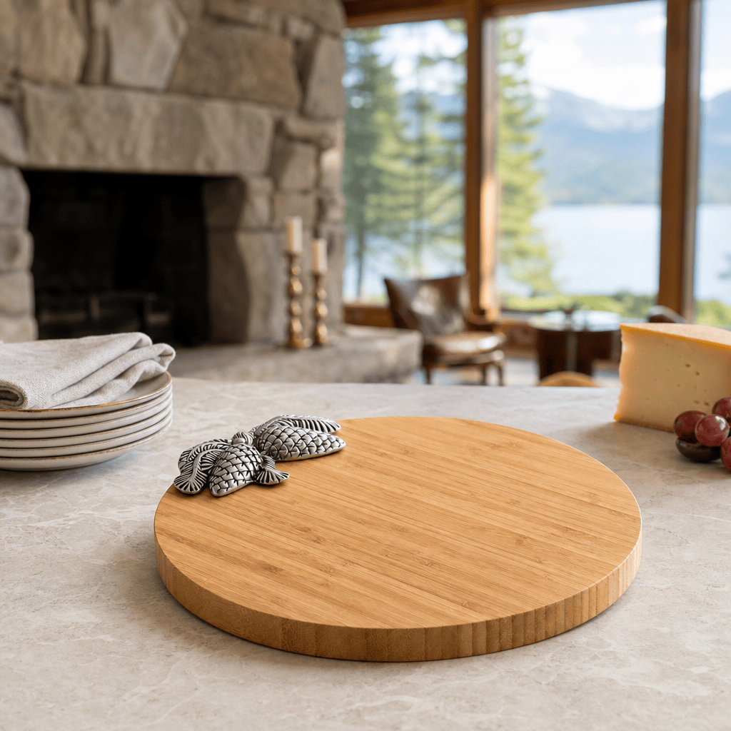 Arthur Court Forest Pine Cone Forest Wood Cheese Board