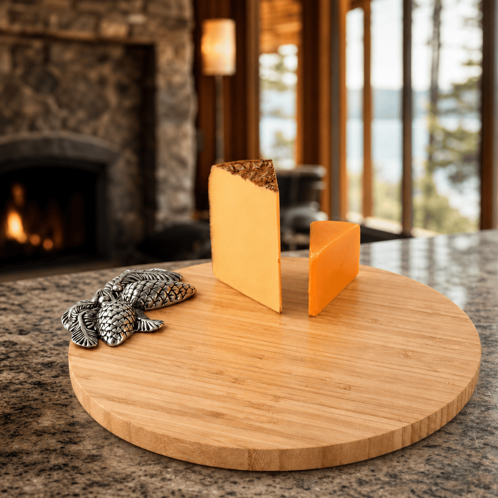 Arthur Court Forest Pine Cone Forest Wood Cheese Board