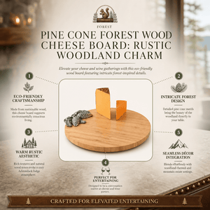 Arthur Court Forest Pine Cone Forest Wood Cheese Board