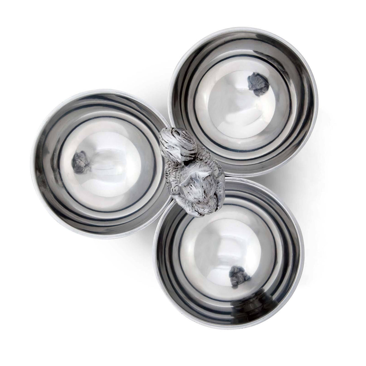 Arthur Court Forest Squirrel 3 Nut Bowl