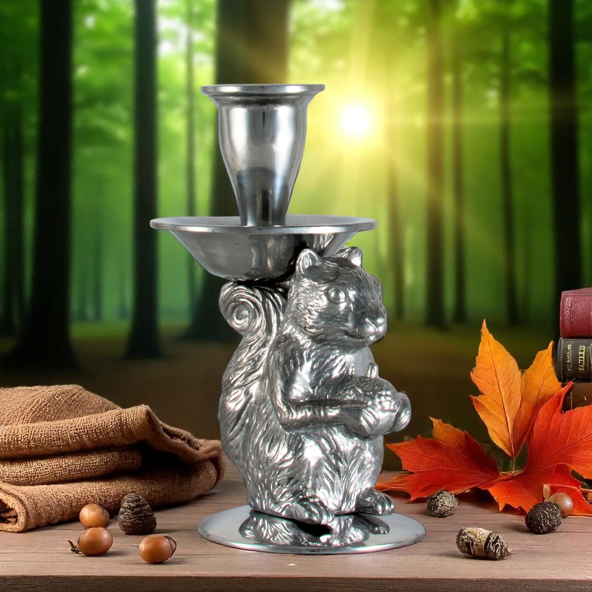 Arthur Court Forest Squirrel candle holders