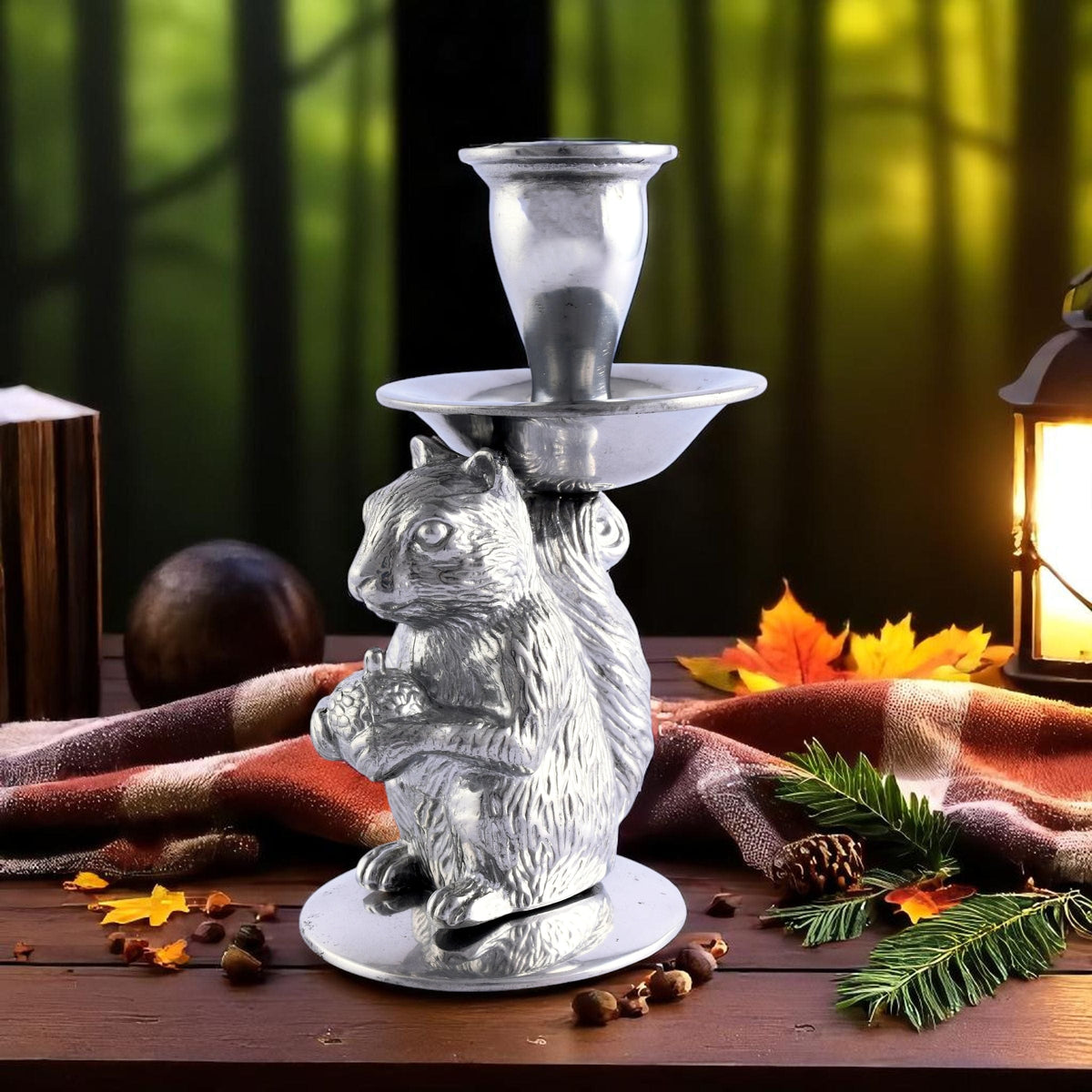 Arthur Court Forest Squirrel candle holders