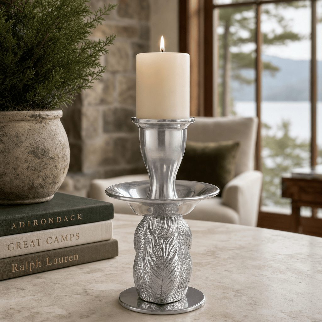 Arthur Court Forest Squirrel candle holders