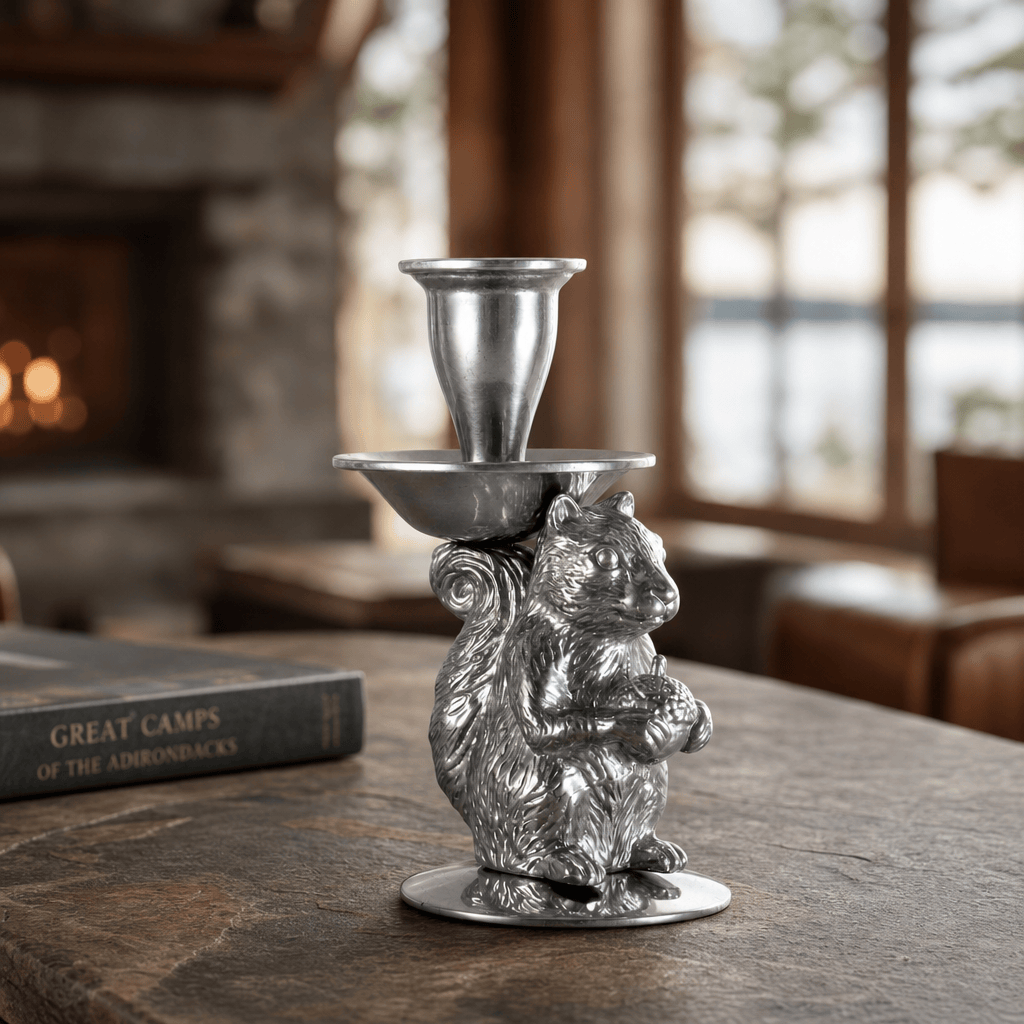 Arthur Court Forest Squirrel candle holders