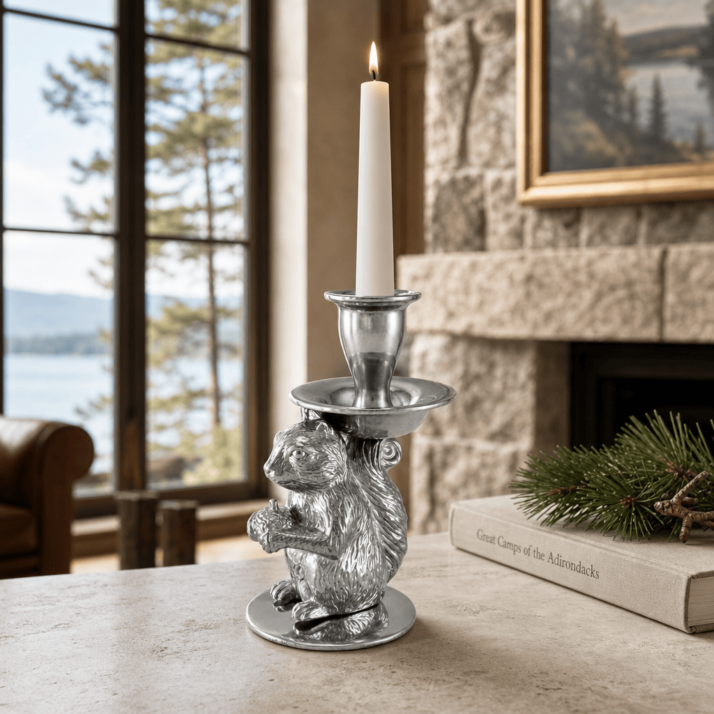 Arthur Court Forest Squirrel candle holders