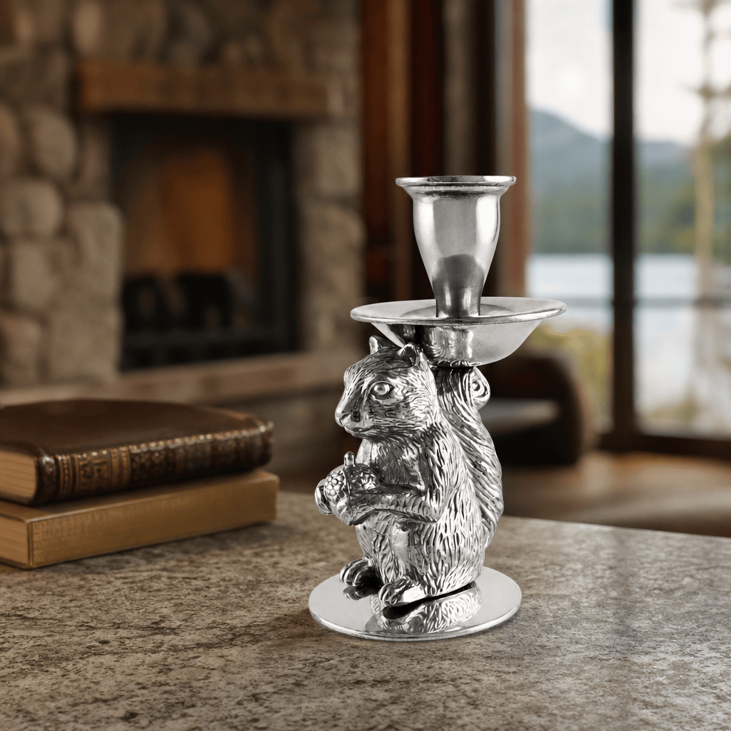 Arthur Court Forest Squirrel candle holders