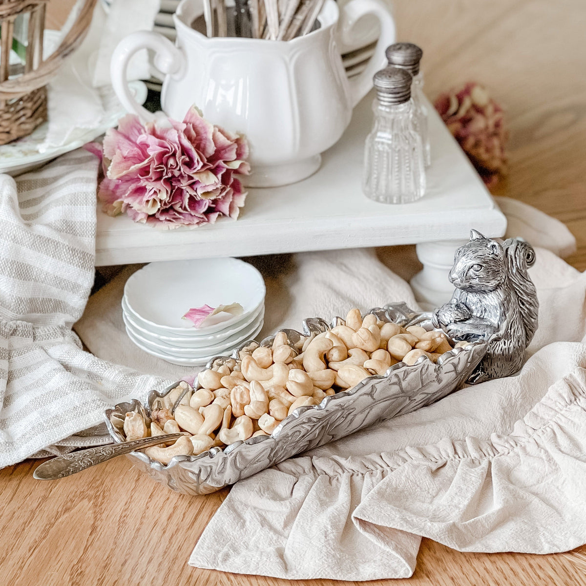 Arthur Court Forest Squirrel Cracker Tray