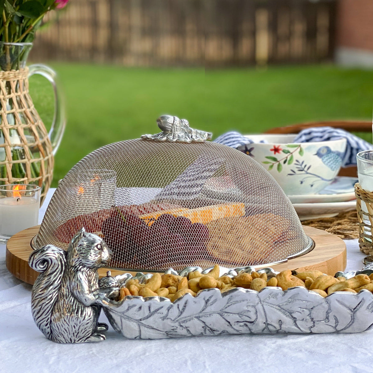 Arthur Court Forest Squirrel Cracker Tray